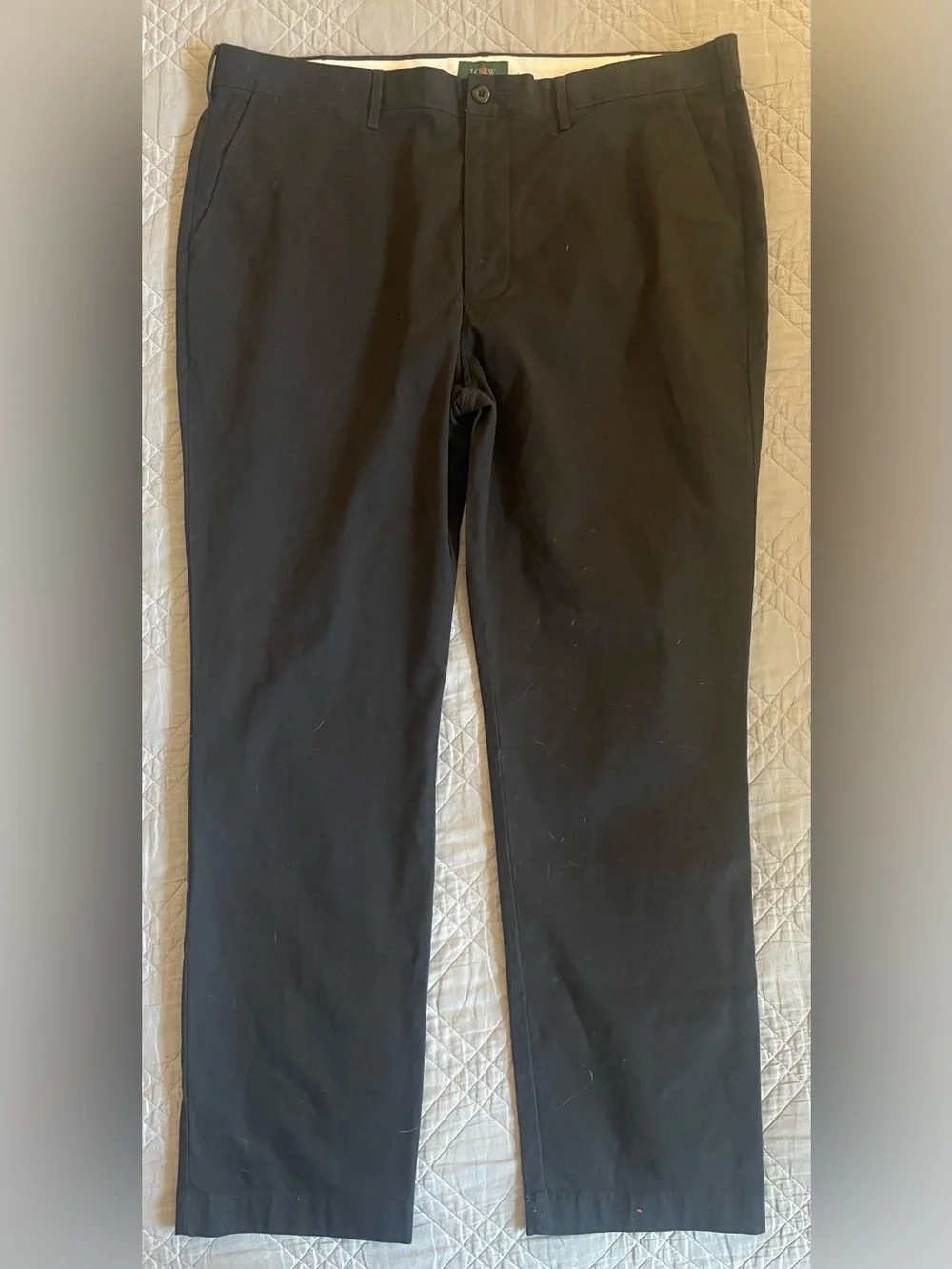 J. CREW stretch‎ chino pant in Black Size 38 NWT $98 CR317